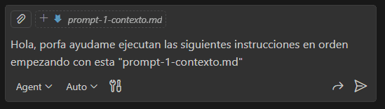 Ejecutar instrucciones en GitHub Copilot